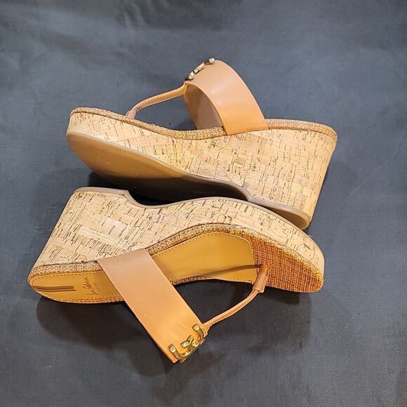 BRAND NEW SAM EDELMAN YARDLIE EMBLEM PLATFORM WEDGE SANDAL G1 - Picture 12 of 16